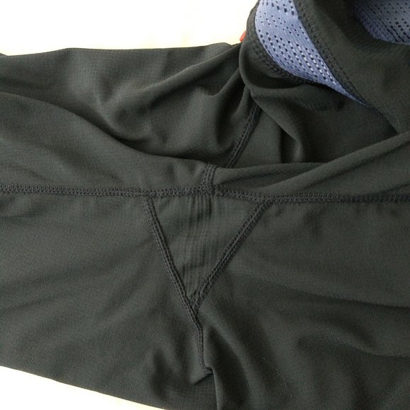 Tangerine Activewear Capri Leggings Pants Stretch Insert Mesh Panel Gray Size M - Picture 5 of 8